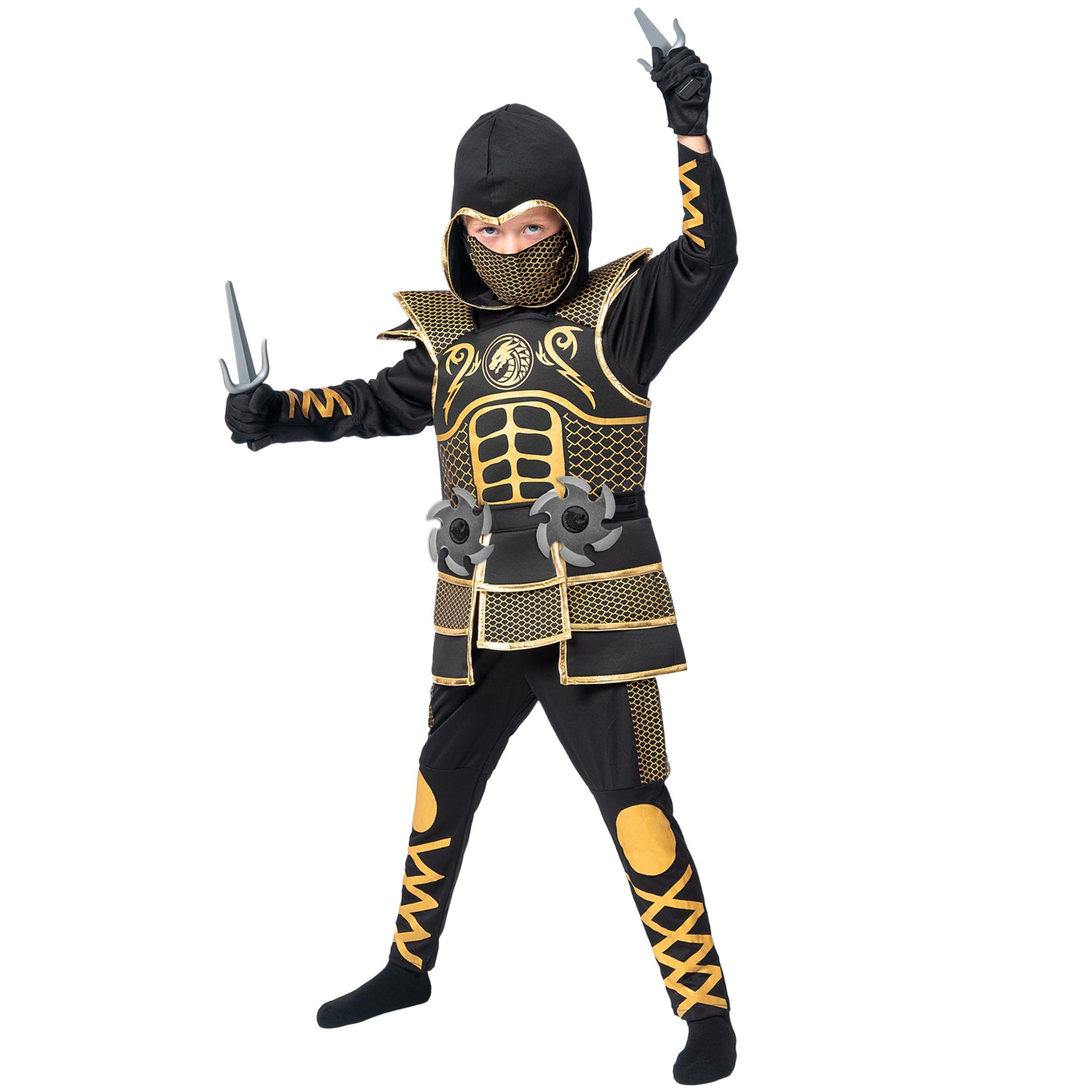 Zwart ninja kostuum met rode print voor mannen - Vegaoo Zwart ninja kostuum met rode print voor mannen - Vegaoo