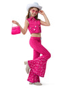 Halloween Girls Pink Cowgirl Costume