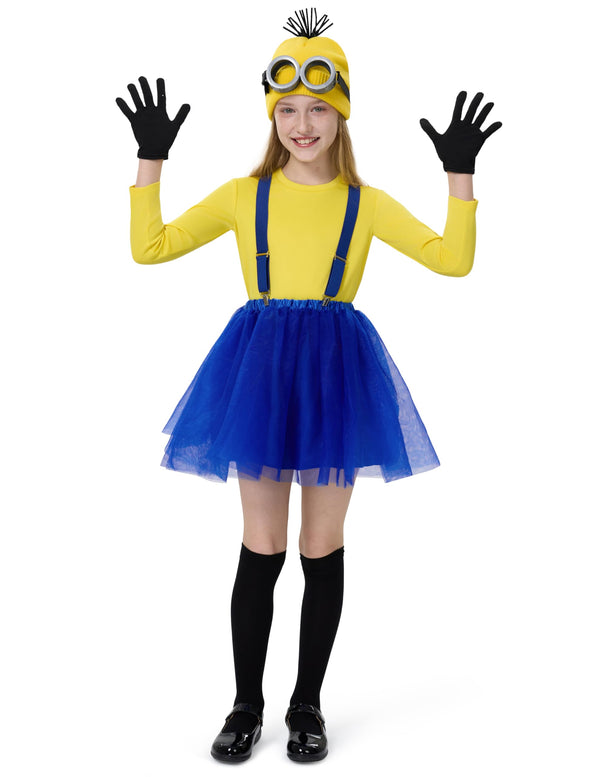 Halloween Child Girl Cute Yellow Shirt Tutu Outfit