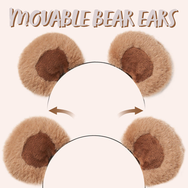 Bear Ear Headband for Adults Kids