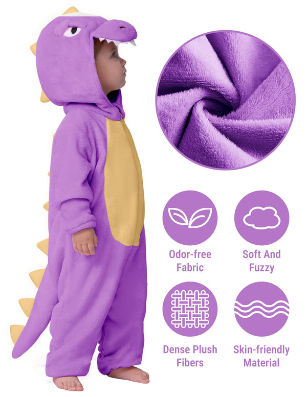 Halloween Baby Dinosaur Costume Purple