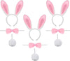 White Bunny Cosplay Accessories Set, 3 Pack