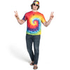 5 PCS Hippie Costume Set 60S 70S Colorful T-Shirt
