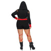 Halloween Ninja Costume Adult with Mask Women's Plus