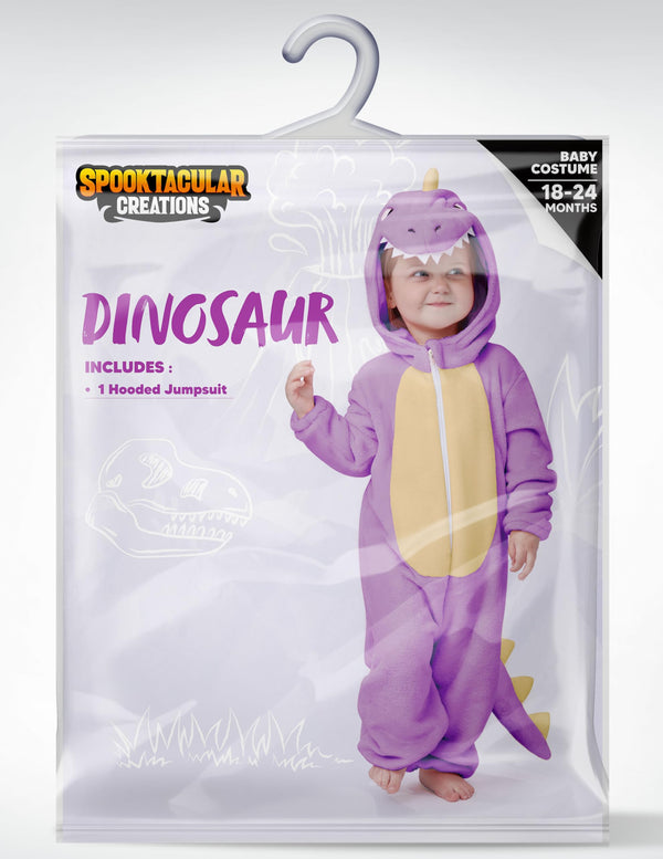 Halloween Baby Dinosaur Costume Purple