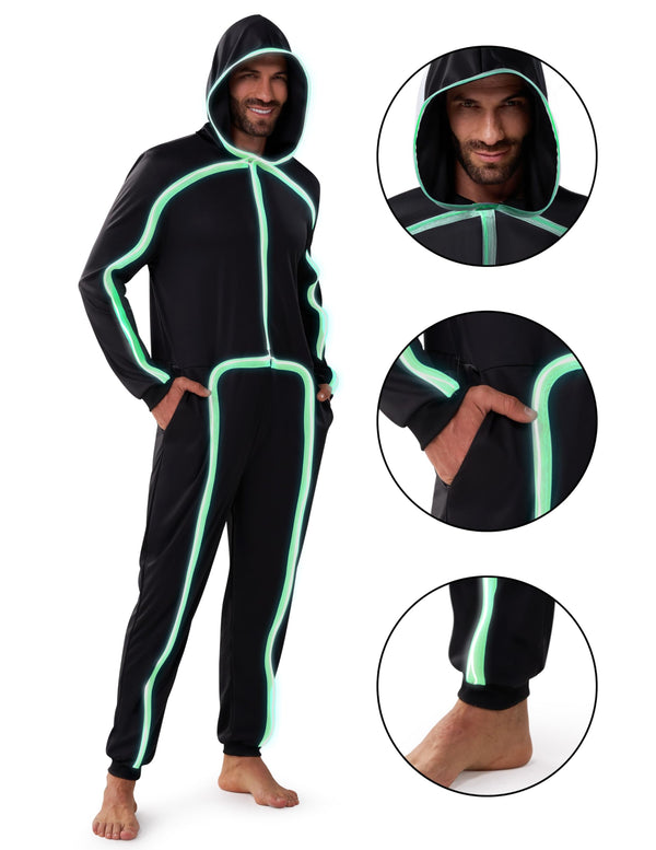 Halloween Adult Glow in The Dark Costume, Unisex
