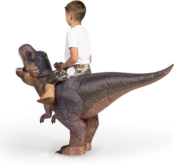Brown T-Rex Inflatable Costume for Kids