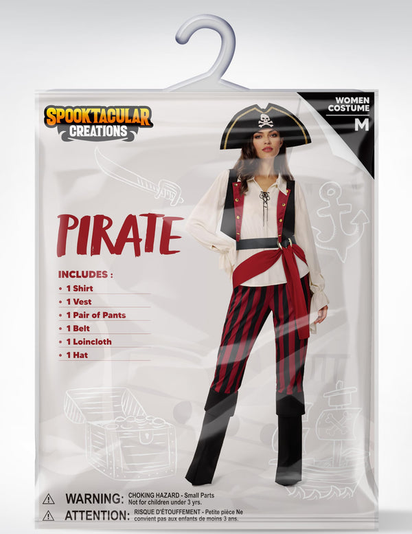 Halloween Pirate Costume Adult Women