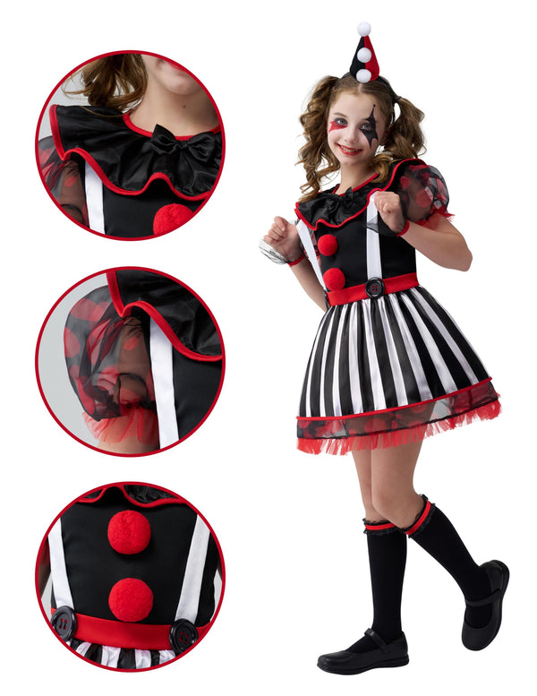Halloween Evil Clown Costume for Kids