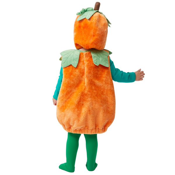 Halloween Baby Pumpkin Costume with Green leaves