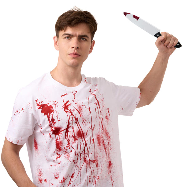 Halloween Fake Knife Costume Props, Simulated Plastic toy knife weapon