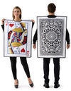 2 Pcs Adult Couple King & Queen Playing Card Costume