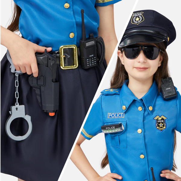Halloween Police Officer Costume for Girls