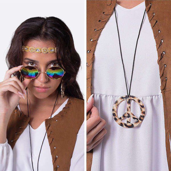 60s 70s Outfits for Women Hippie Costume Set