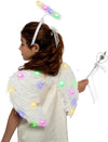 Child Unisex Angel Accessories Set with light(White)