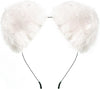 Fox Ears Headband Costume Accessories- White