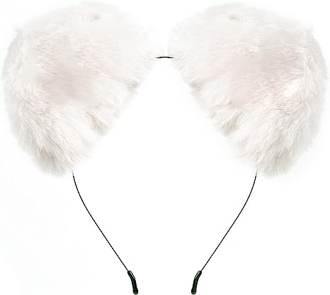 Fox Ears Headband Costume Accessories- White
