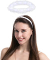 White LED Angel Halo Headband Cosplay Kit Role Play Accessories