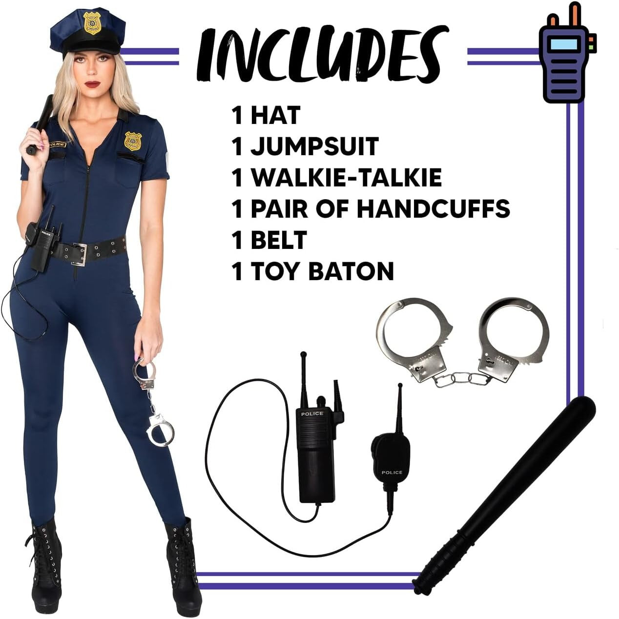 Spooktacular Creations Adult Women Police Costume Spooktacular Creations Adult Women Police Costume