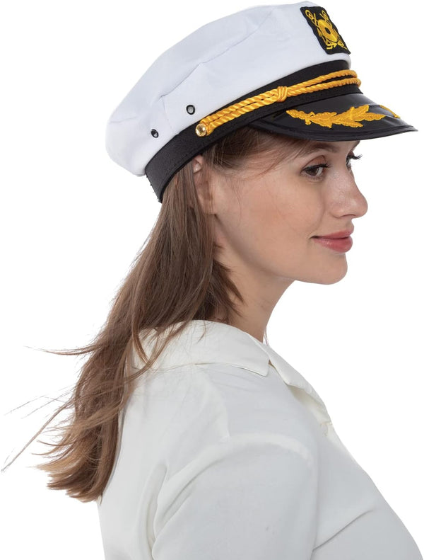 Yacht Captain Hat Costume Accessories Set