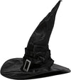 Large Ruched Black Witch Hat Role Play Cosplay Accessaries - Adult