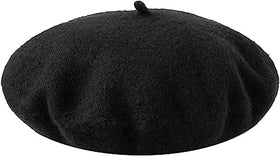 Black Beret Hat - Adult