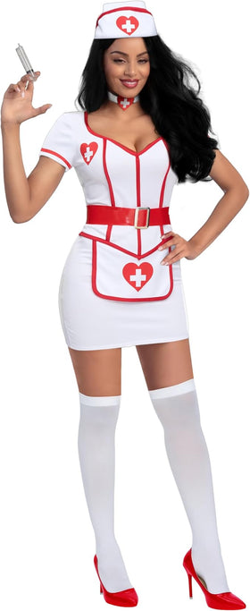 Women Cardiac Arrest Nurse Dress Halloween Costume