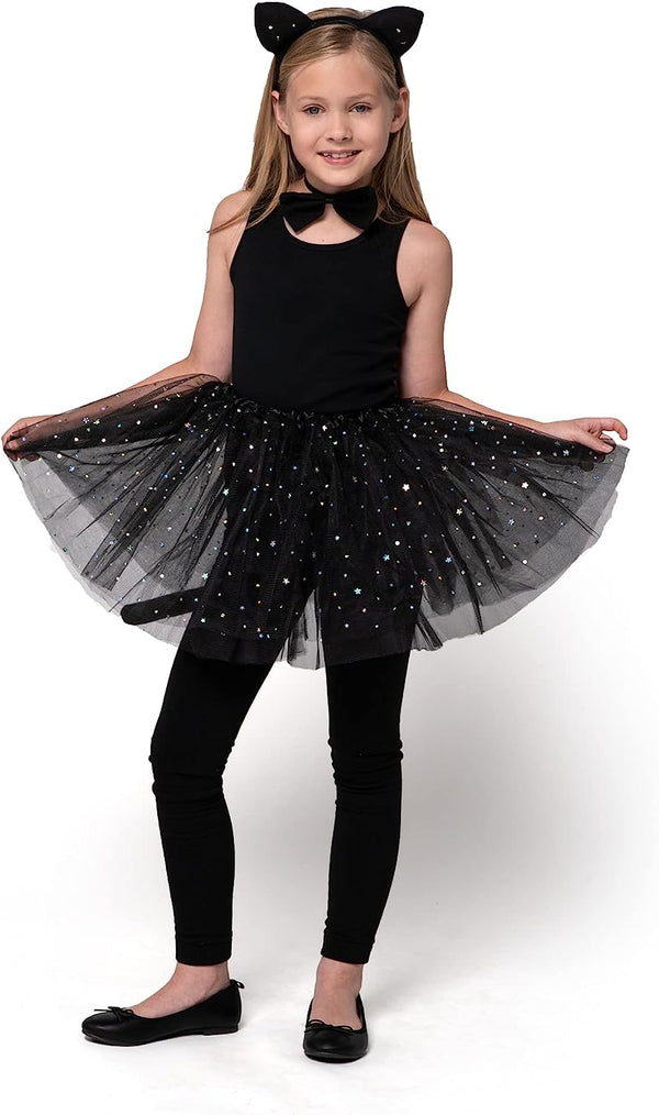 Child Cat Accessories Set with Tutu, Ears and Tail