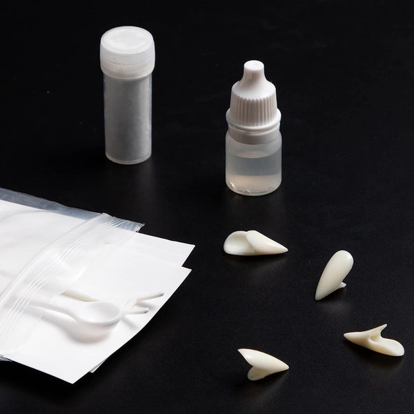 Fake Vampire Teeth Cosplay Makeup, 16 Pcs