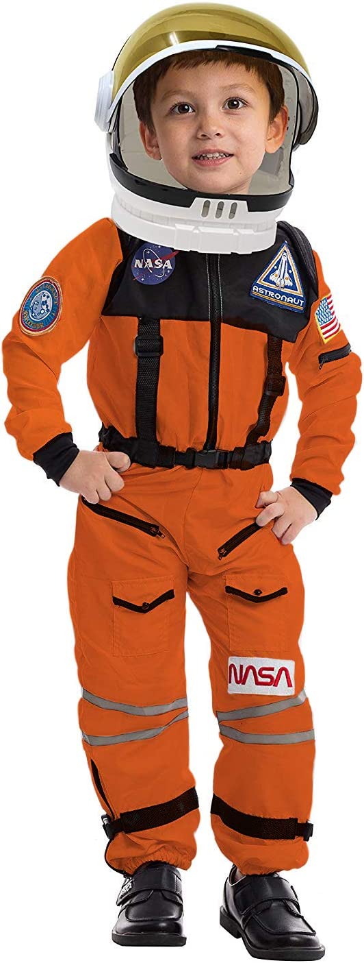 Spooktacular Creations Casque d'Astronaute Orange avec Visière