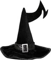 Velvet Black Witch's Hat Cosplay Accessory - Adult