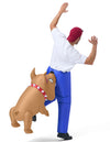 Inflatable Dog Costumes for Adults, Biting By a Yellow Bulldog
