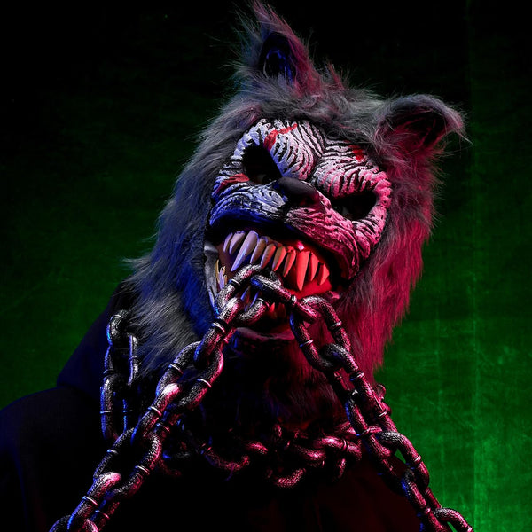Halloween Wolf Werewolf Mask with Movable Jaw