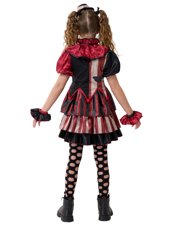 Girls Scary Clown Costume