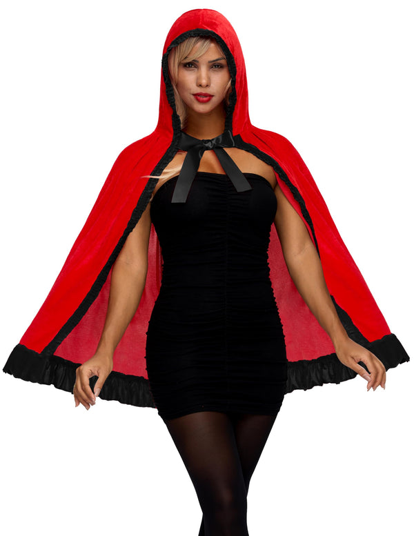 Halloween Red Riding Hood Cape for Adult Women