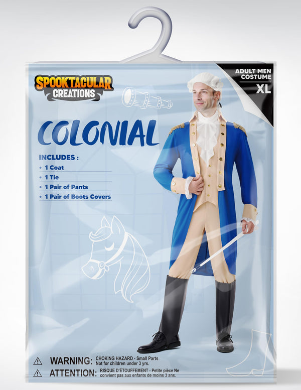 Blue Halloween Founding Father Costume