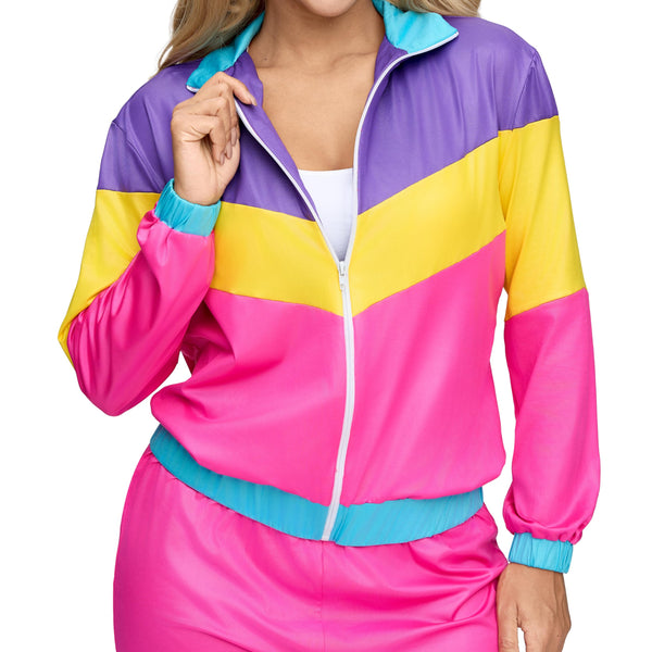2 Pcs 80s Track Suit Women