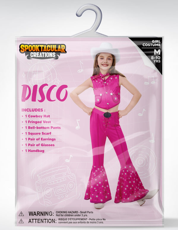 Halloween Girls Pink Cowgirl Costume