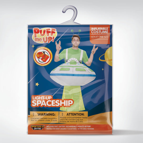 Light-Up Spaceship Halloween Inflatable Costume