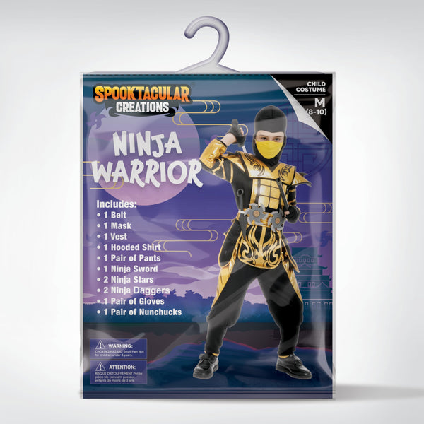 Gold Ninja Costume - Child