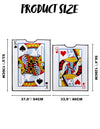 2 Pcs Adult Couple King & Queen Playing Card Costume