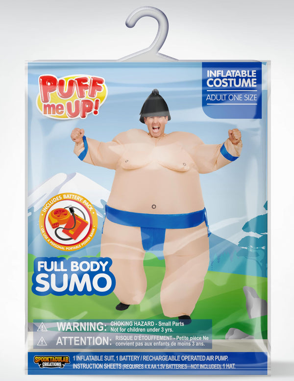 Sumo Inflatable Costume for Adult-Blue