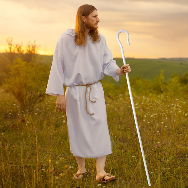 Halloween Shepherd Staff, Shepherd's Crooked Walking Cane Accessory