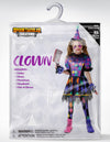 Dark Colorful Twisted Clown Jester Costume for Kids