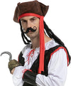 Pirate Hat with Hook & Mustache Cosplay Kit - Child