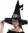 Velvet Black Witch's Hat Cosplay Accessory - Adult