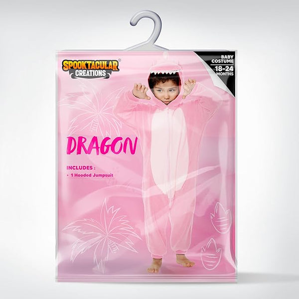 Halloween Baby Dinosaur Pajama, Pink