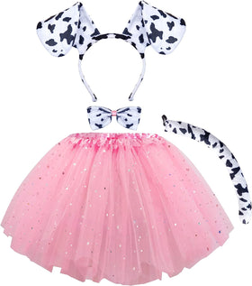 Dalmatian Accessories Set with Tutu, Ears and Tail - Child