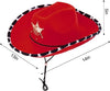 Red Cowboy Hats Cosplay Accessories, 2 Packs