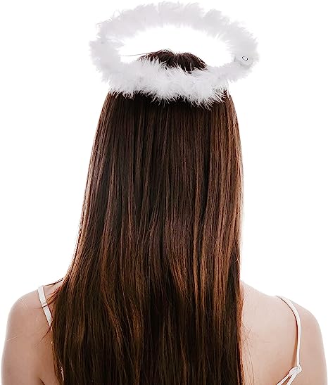 White LED Angel Halo Headband Cosplay Kit Role Play Accessories